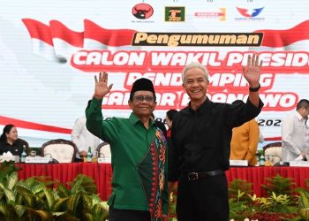 Sah! Ganjar Pranowo Capres, Mahfud MD Cawapres