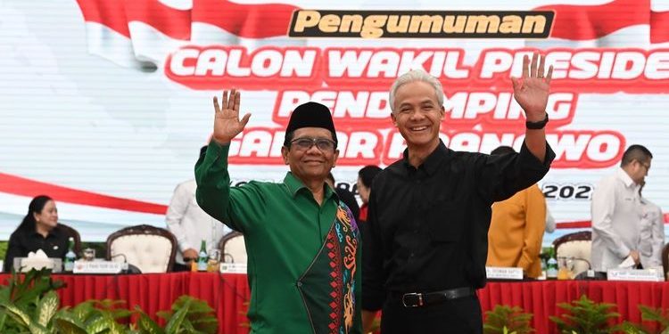 Sah! Ganjar Pranowo Capres, Mahfud MD Cawapres