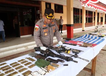 Aparat Sita 43 Barang Bukti usai Lumpuhkan 5 KKB di Pegunungan Bintang, Ini Daftarnya